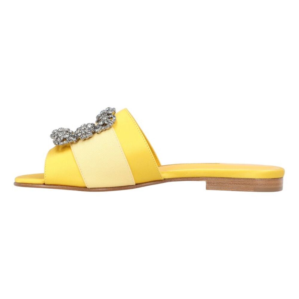 Manolo Blahnik Martamod Flat Yellow - Picture 6 of 6